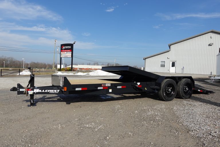 photo of equipment trailer model Hillcrest Trailers 83" x 22' 16K Partial tilt