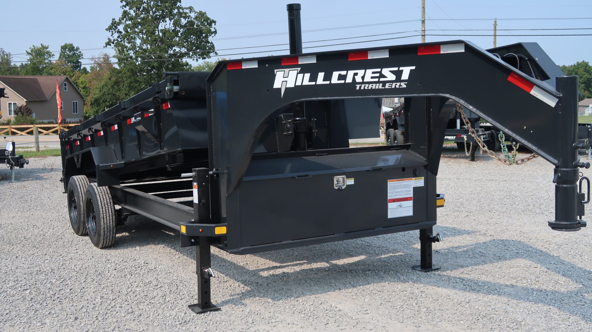 2026 Hillcrest Trailers 17.6K 7×16 Telescopic Gooseneck Dump Trailer