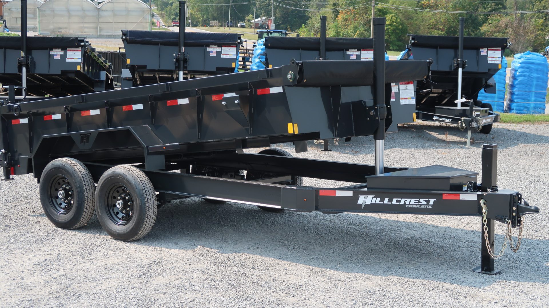 2026 Hillcrest Trailers 7 x 14 Telescopic Dump Trailer with Hydraulic Jack Upgrade
